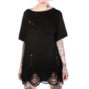 Disturbia wreck knit jumper NWT